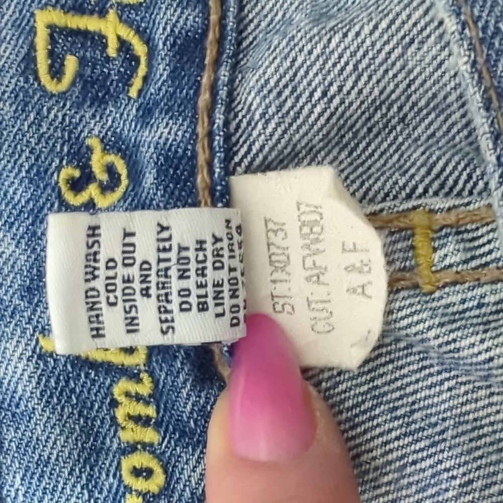 💙 Abercrombie VINTAGE Y2K Low Rise Jeans - Picture 8 of 13